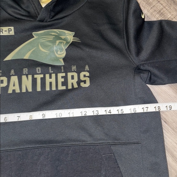 Nike Carolina Panthers youth large hoodie black camo boys NFL football car-p - Picture 5 of 9